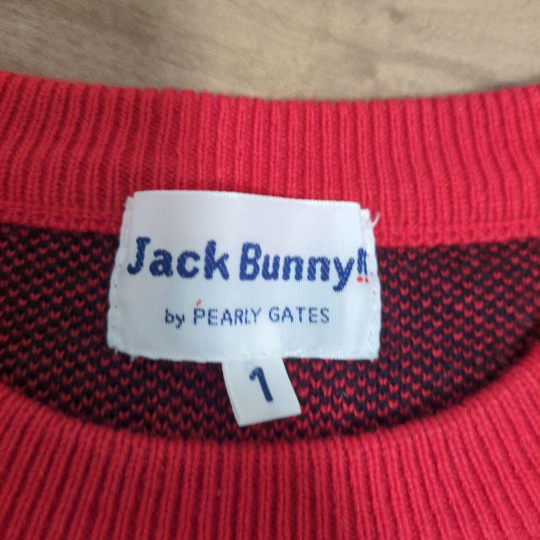Jack Bunny! チェック柄セーター 赤