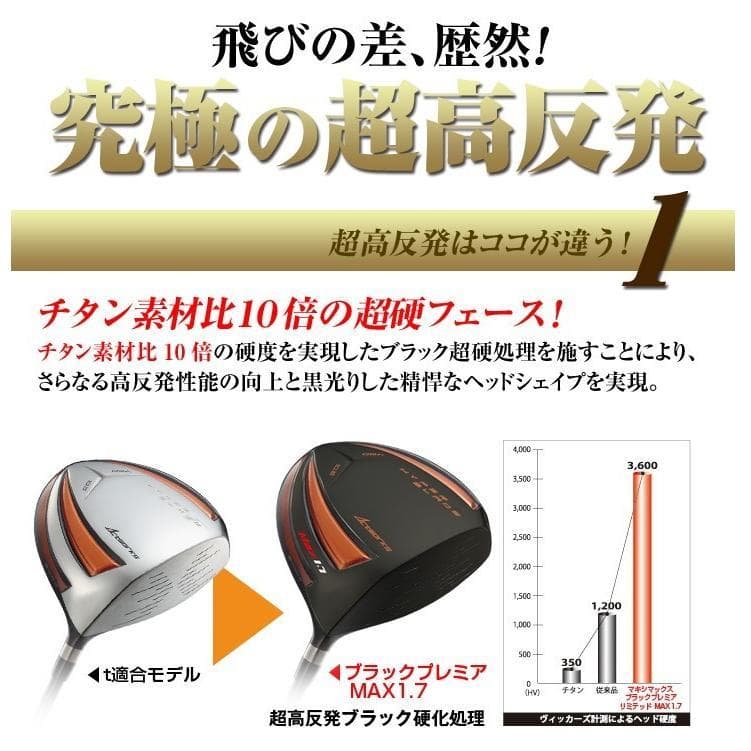 ★新品 超高反発ガンマブラックプレミア 三菱ケミカル製 ワークテック飛匠シャフト