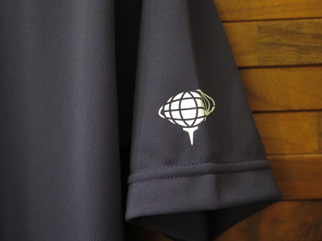 ⓁBEAMS GOLFビームスゴルフアイスクリームロゴモックネックシャツNAVY
