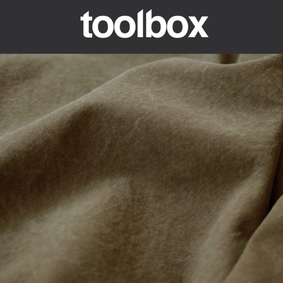 toolbox 帆布カーテン ハトメスタイル　オールドカーキ