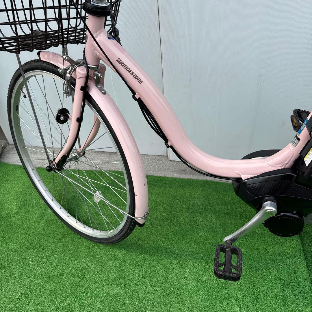 ブリヂストン電動アシスト自転車26インチ ピンク