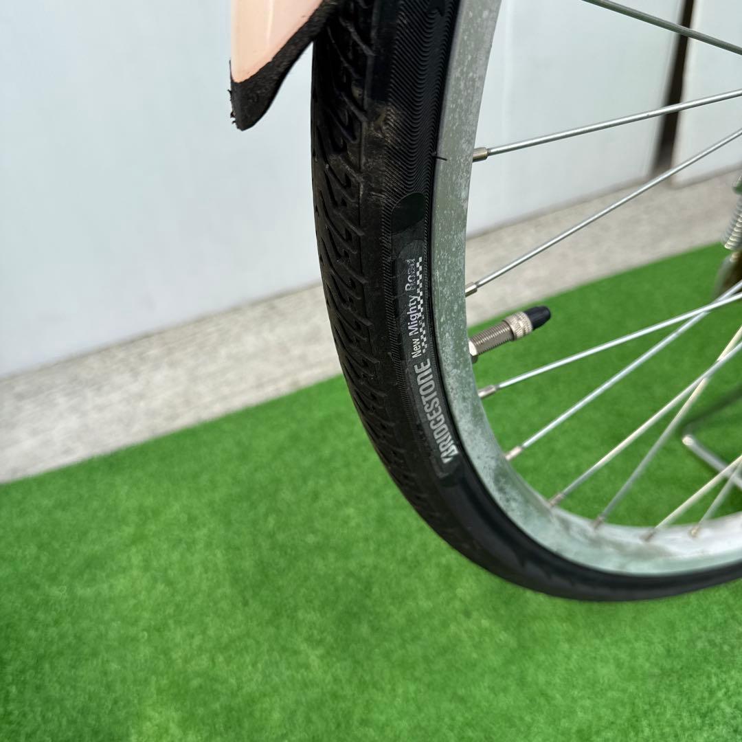 ブリヂストン電動アシスト自転車26インチ ピンク