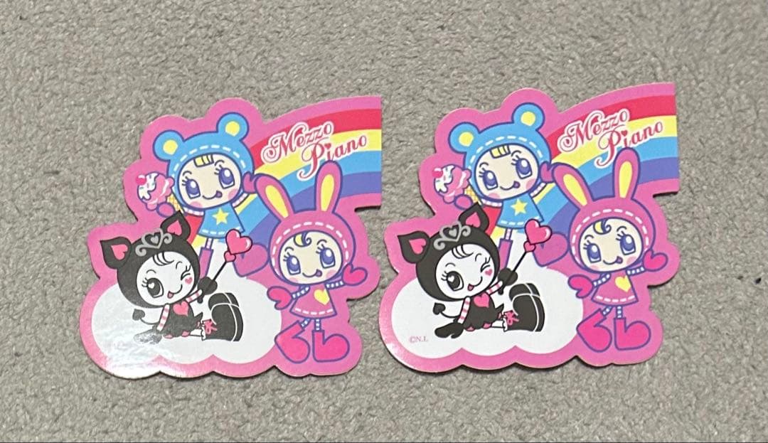 メゾピアノ　一番くじ　ベリエちゃん　シール　ガチャ　めじるしアクセサリー