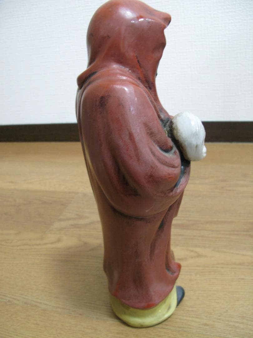 九谷焼/八幡窯/在印/達磨大師/立像/尊像/高さ約33cm 陶磁器/陶芸/ダルマ
