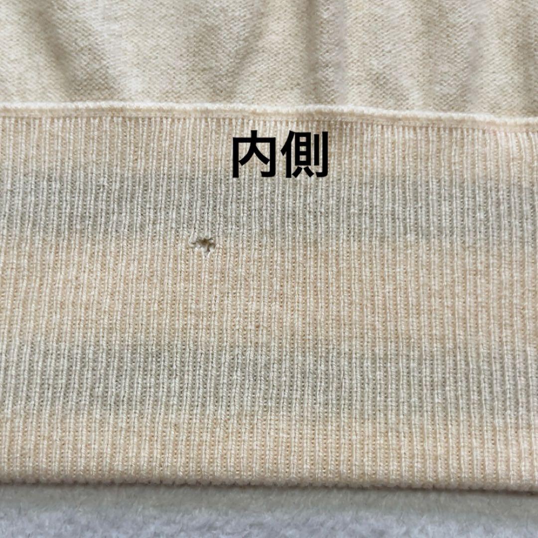 美品　パーリーゲイツ　ドライバーズニット　ニットジャケット　白系　カシミヤ