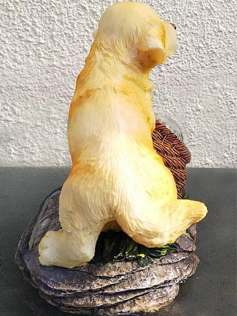【2点セット】ガーデンライト/ソーラーランプ/高さ約16.5cm/レトリバー