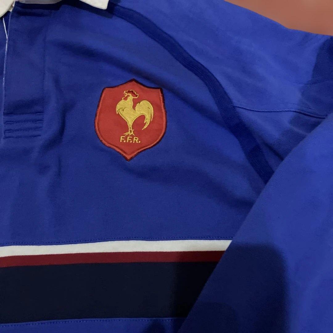 90's NIKE / ナイキ F.F.R. フランスラグビー連盟 ラガーシャツ