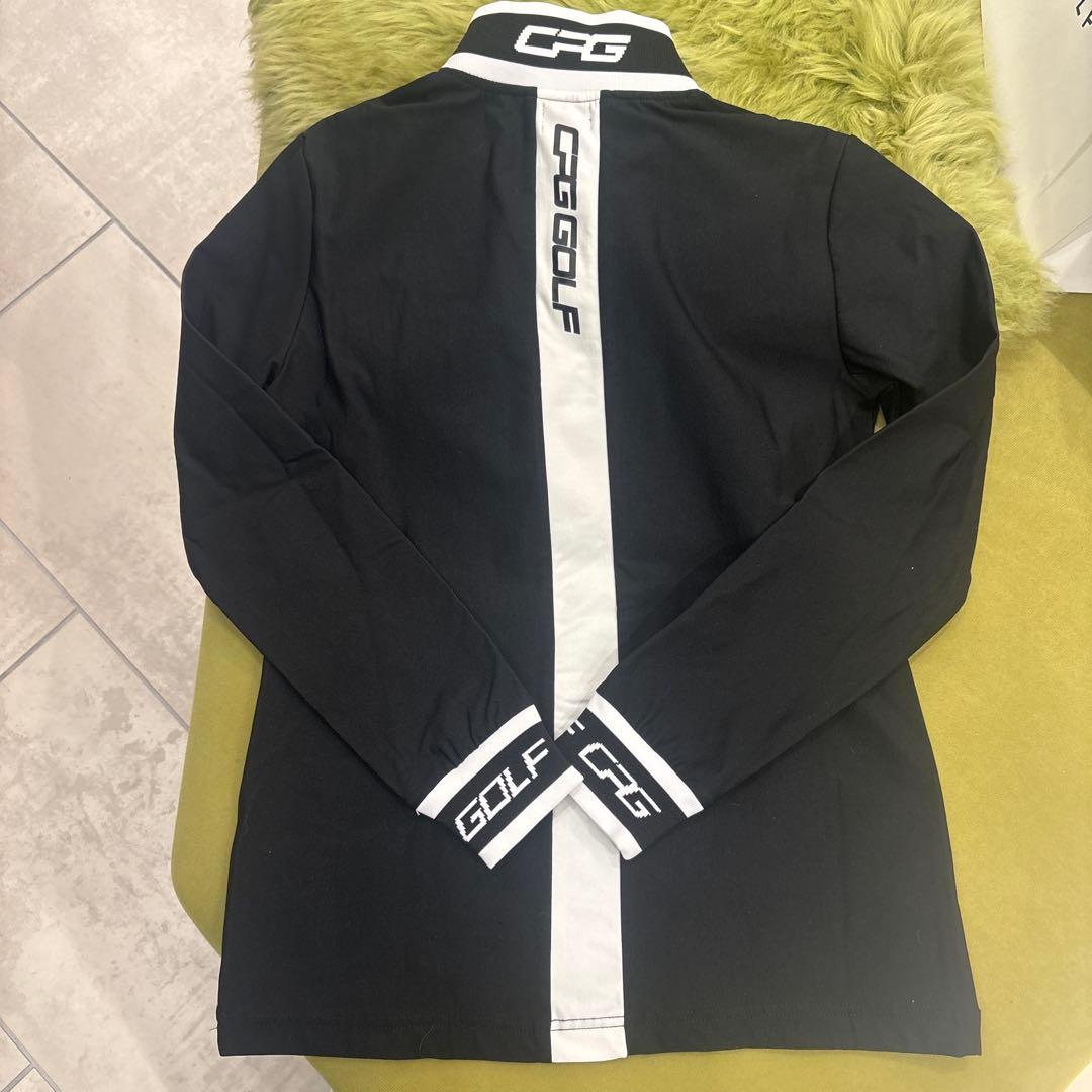 CPG golfブラック ゴルフシャツ レディース サイズ2