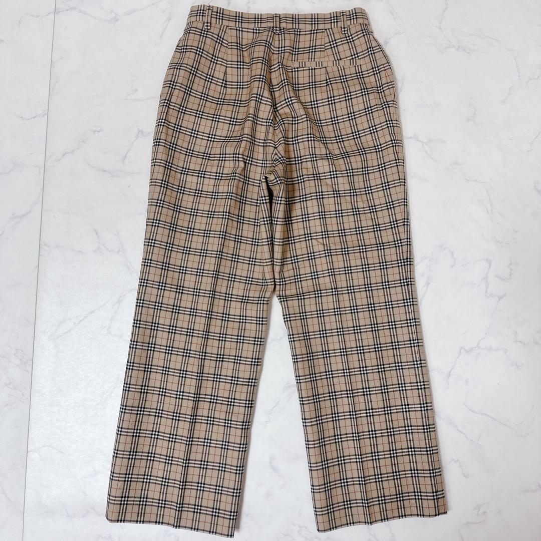 ✨美品✨バーバリーゴルフ ノバチェック パンツ 9号 レディース ベージュ