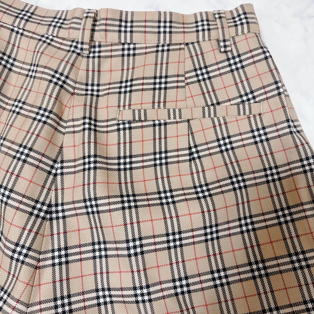 ✨美品✨バーバリーゴルフ ノバチェック パンツ 9号 レディース ベージュ