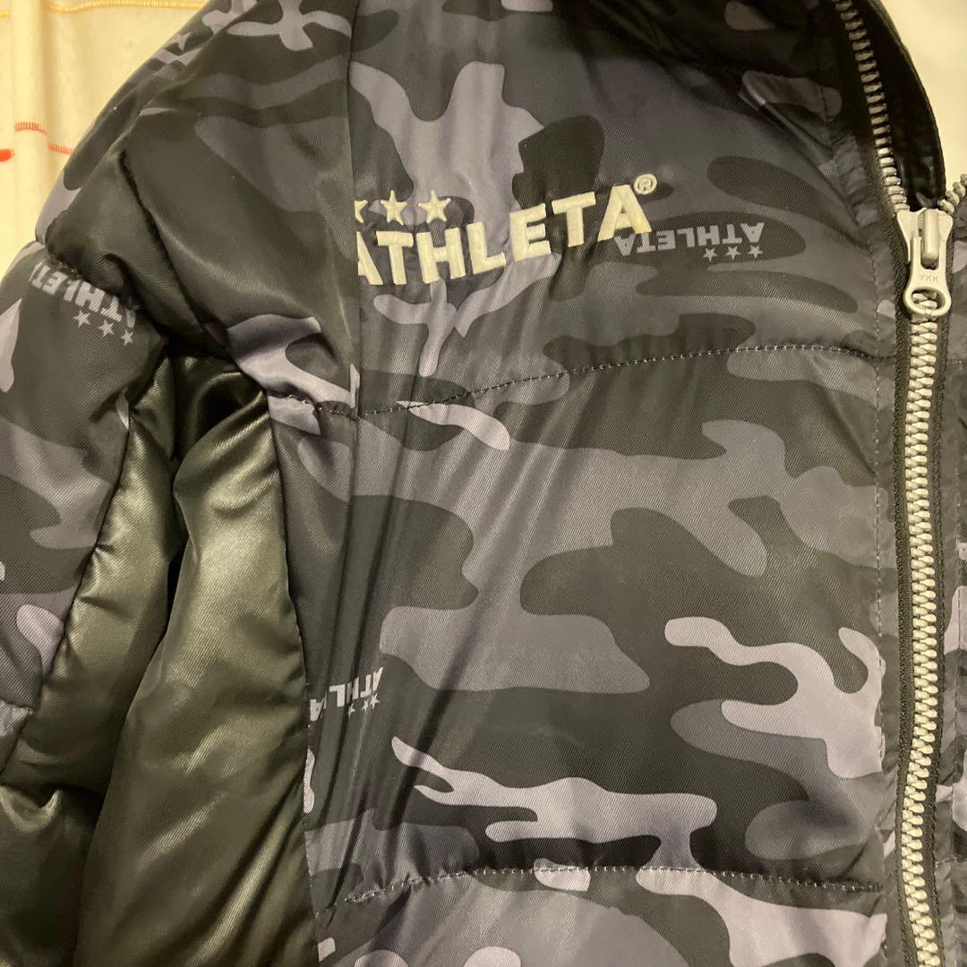ATHLETA 迷彩柄 ダウンベンチコート　プラスズボン付き