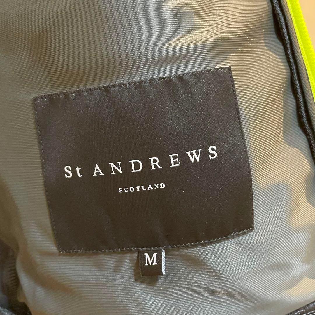 【新品】St ANDREWS ダンボールニットスタンドジップブルゾン チャコール