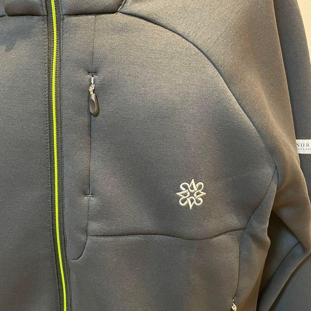 【新品】St ANDREWS ダンボールニットスタンドジップブルゾン チャコール