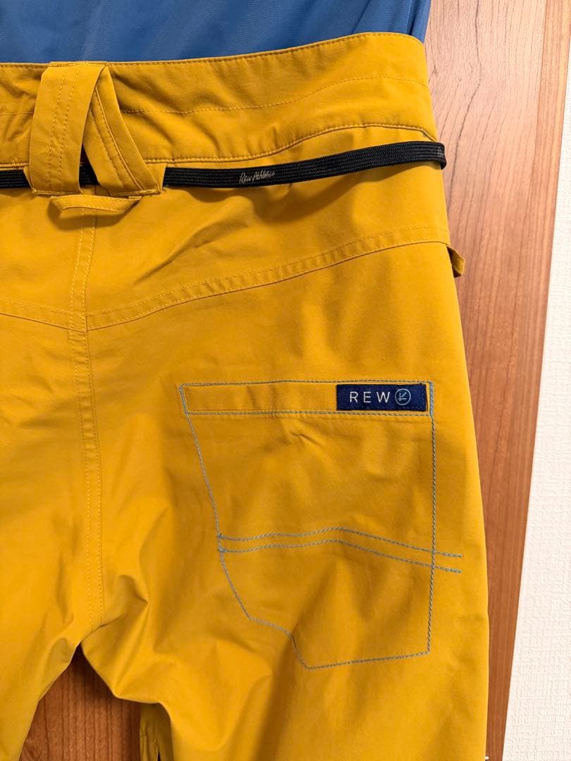 REW イエロースノーボードパンツ