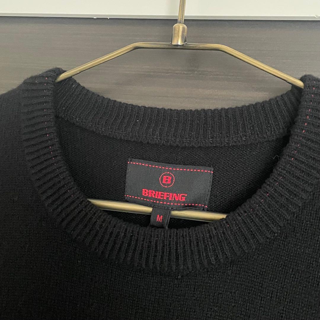 BRIEFING HOL MEN’S BG FLAG CREWNECK KNIT