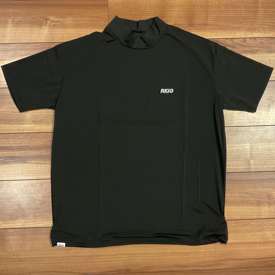 RFLG BACK LOGO MOCK NECK TEE XLサイズ　ブラック