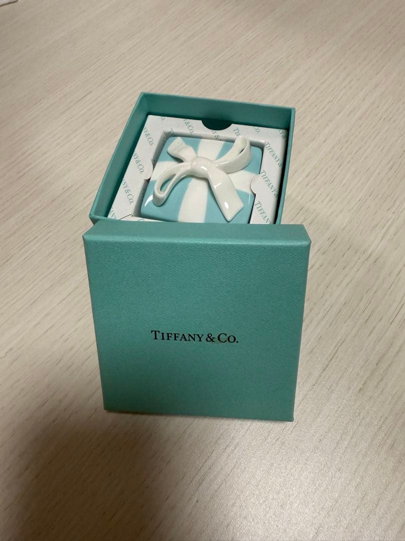 TIFFANY&CO. ティファニーミニブルーボウボックス 小物入れ