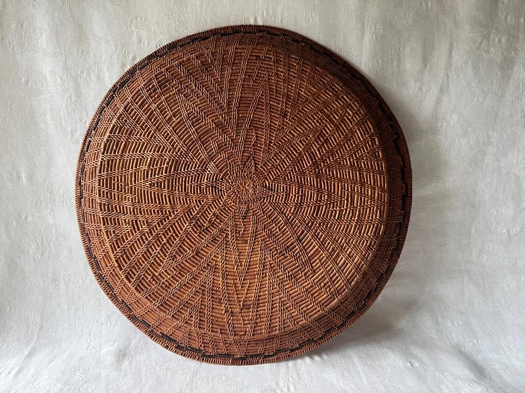 アタ製品　大判トレイ　幾何学模様　径約48cm