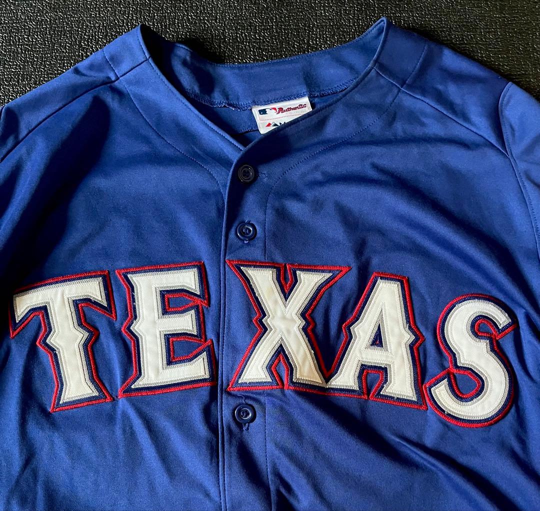 MLB テキサスレンジャーズ ベースボールシャツ majestic製