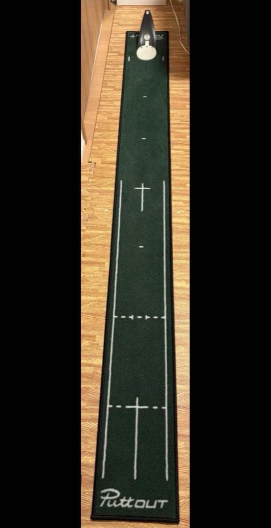 PuttOUT パッティングマット 240cm x 25cm ＋パットトレーナー