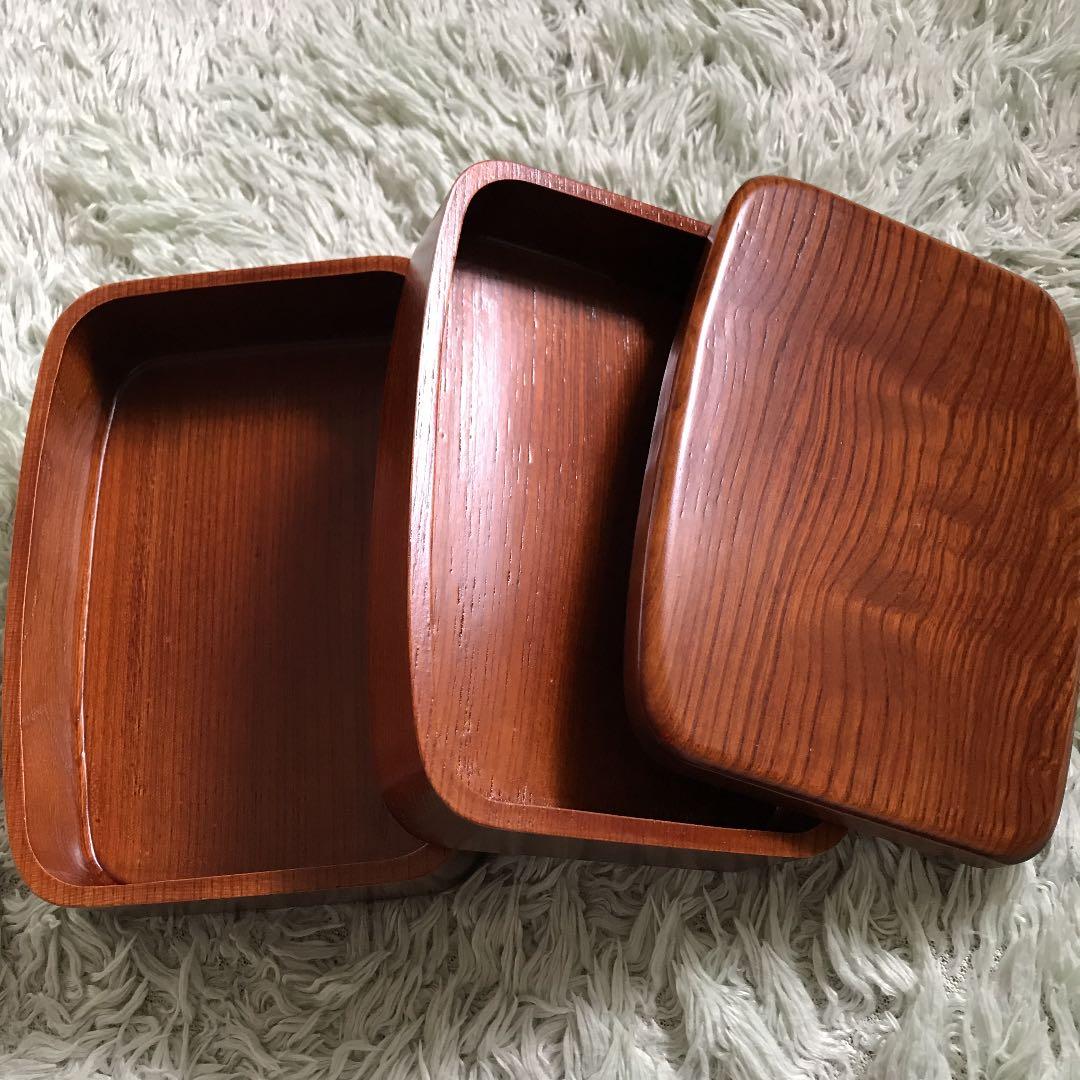 会津漆器　2段お弁当箱