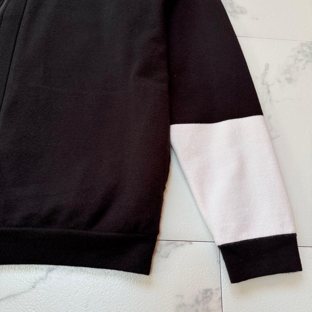 BEAMS GOLF エアシャット カラーブロック ニットカーディガン M