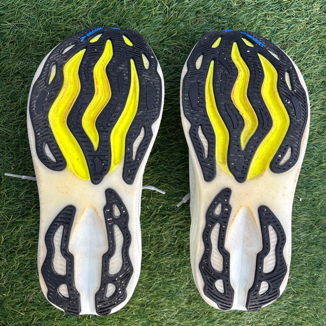 BROOKS GlycerinMax 27.0cm ホワイト/イエロー
