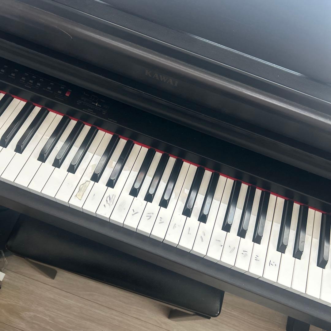 KAWAI 電子ピアノ 88鍵 黒色 鍵盤カバー付き