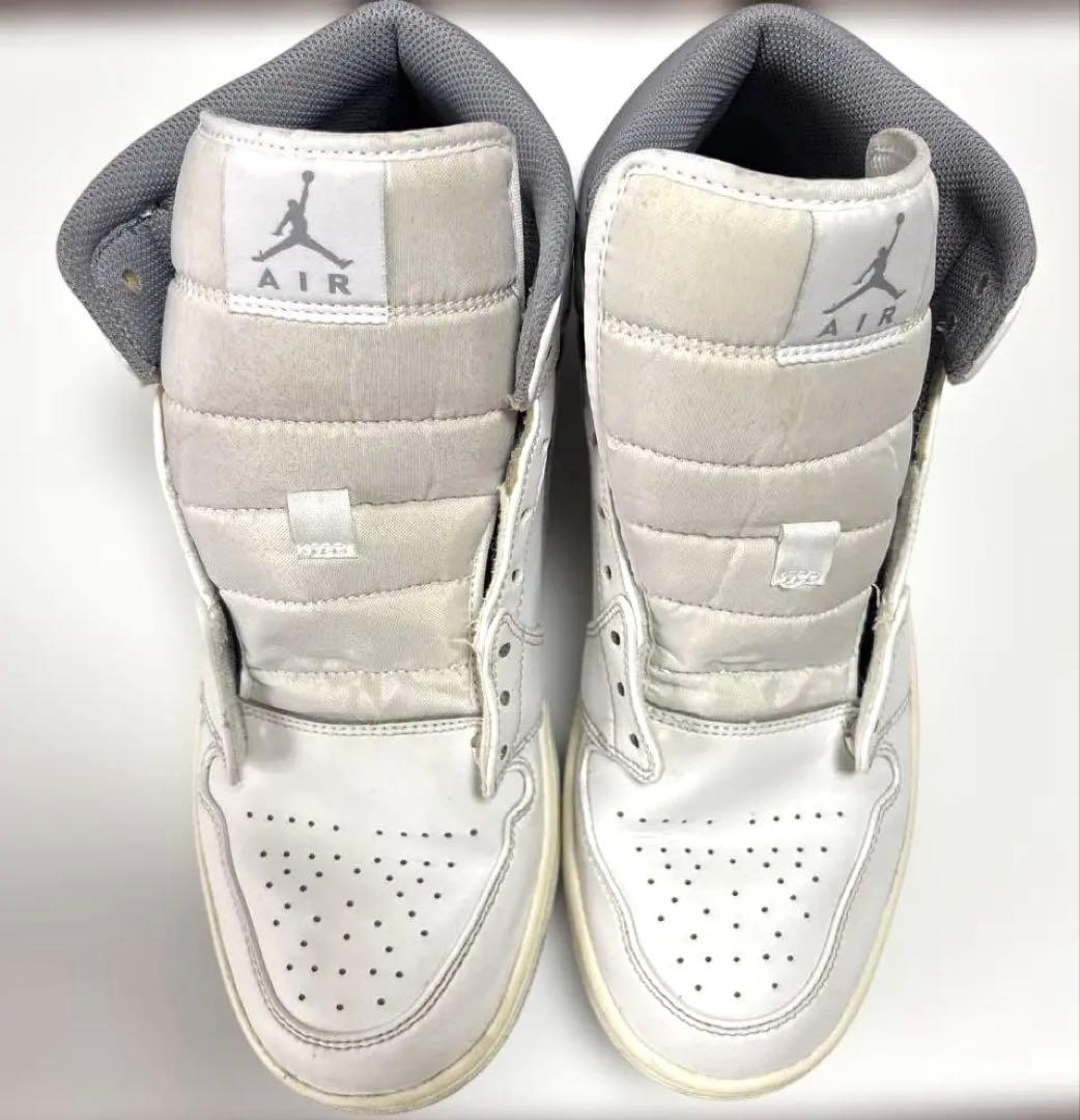 美品NIKE AIR JORDAN 1 MID 28cm ホワイトグレー 使用少
