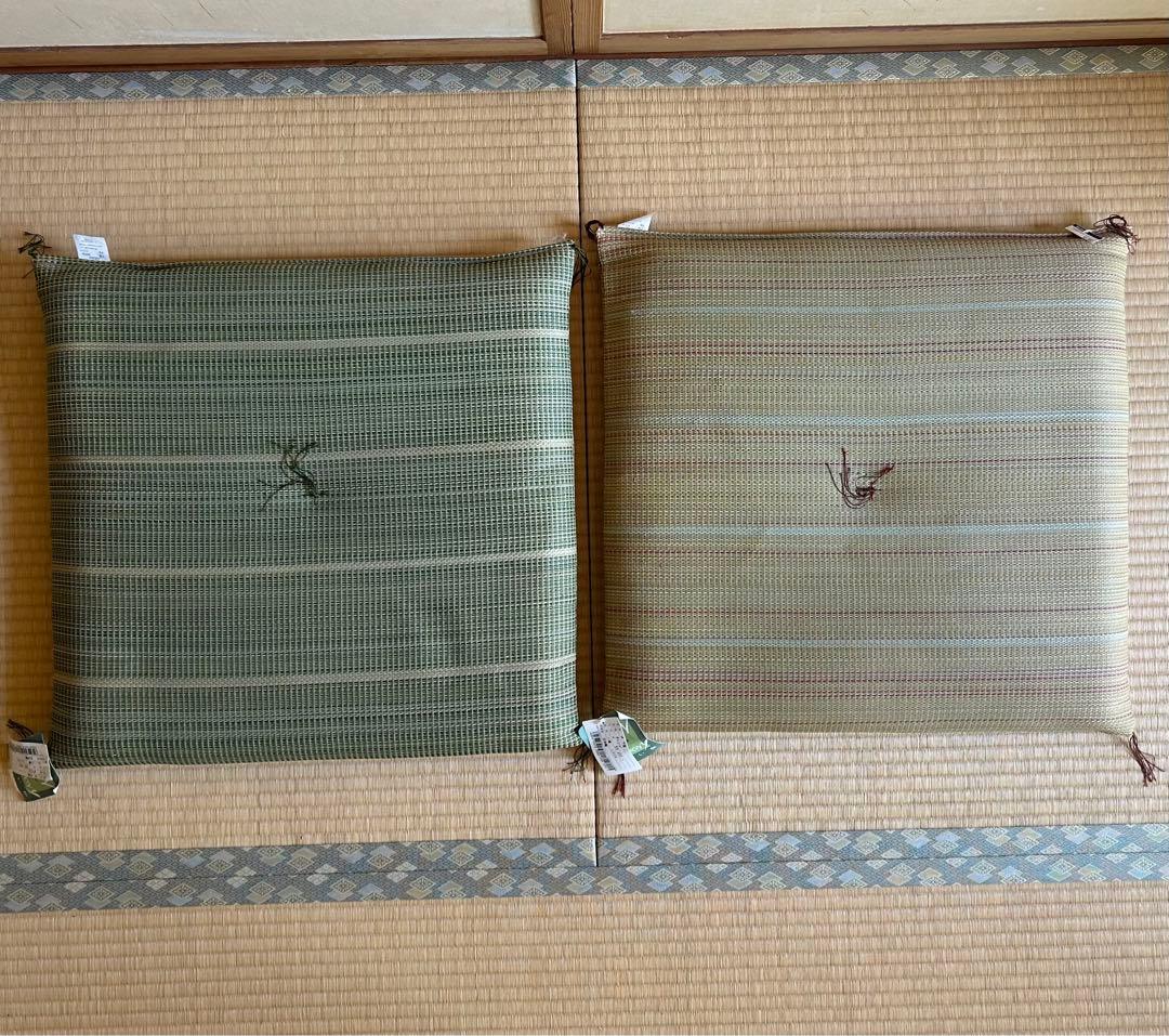 【新品未使用】い草　いぐさ　井草　座布団　2枚組　日本製
