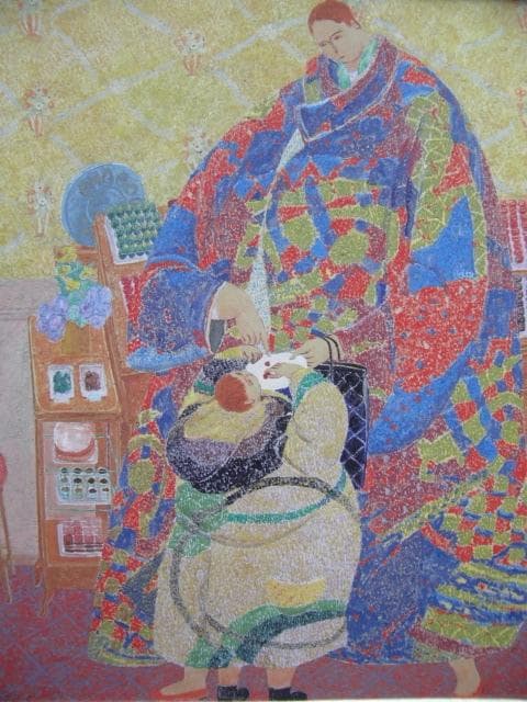 金森宰司、【ライフ「ショコラのお試し」】、希少な画集画、新品高級額 額装付