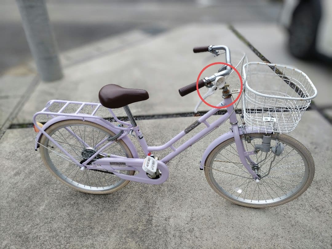 子供用自転車 ラベンダー色　22インチ