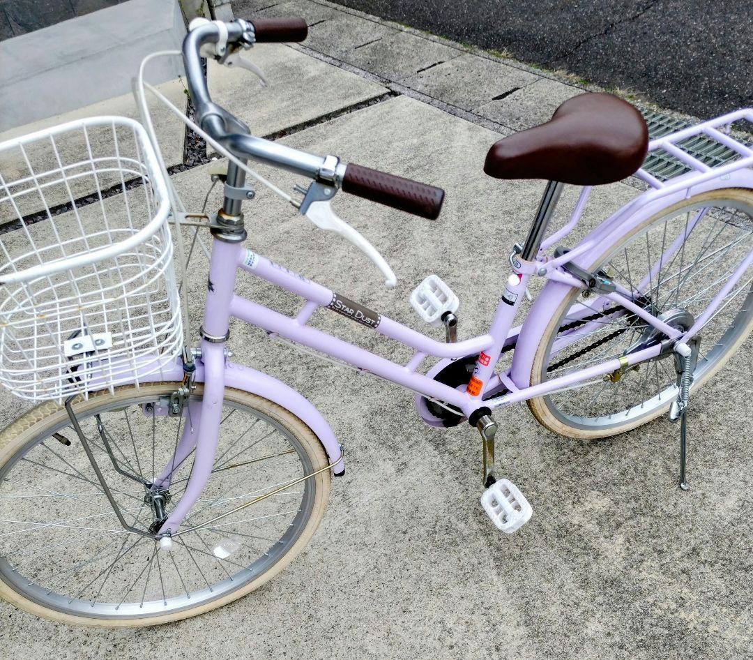 子供用自転車 ラベンダー色　22インチ