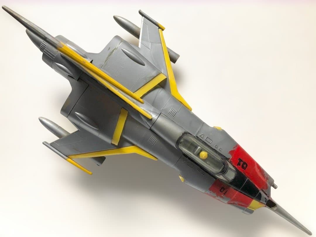 昭和レトロ★絶版プラモ ゼンマイ版 コスモゼロ★ジャンク品 宇宙戦艦ヤマト
