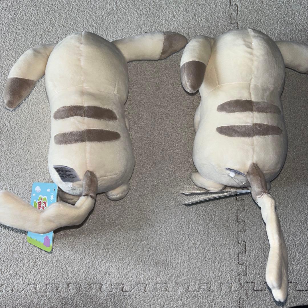 ぽこ あ ポケモン ぬいぐるみ ピカチュウ うすいろ　メタモン　お面 2個セット