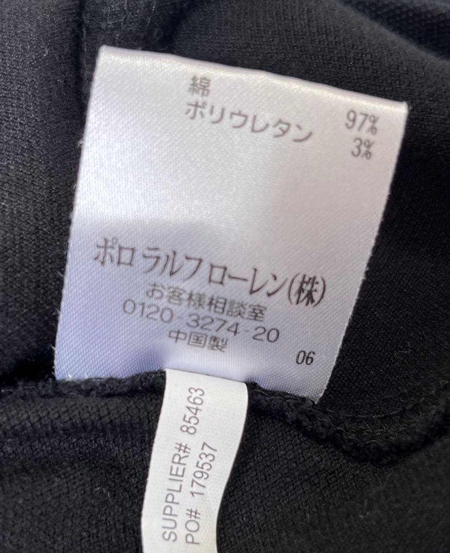 RALPH LAUREN GOLF ハーフジップ長袖トップス ブラック M