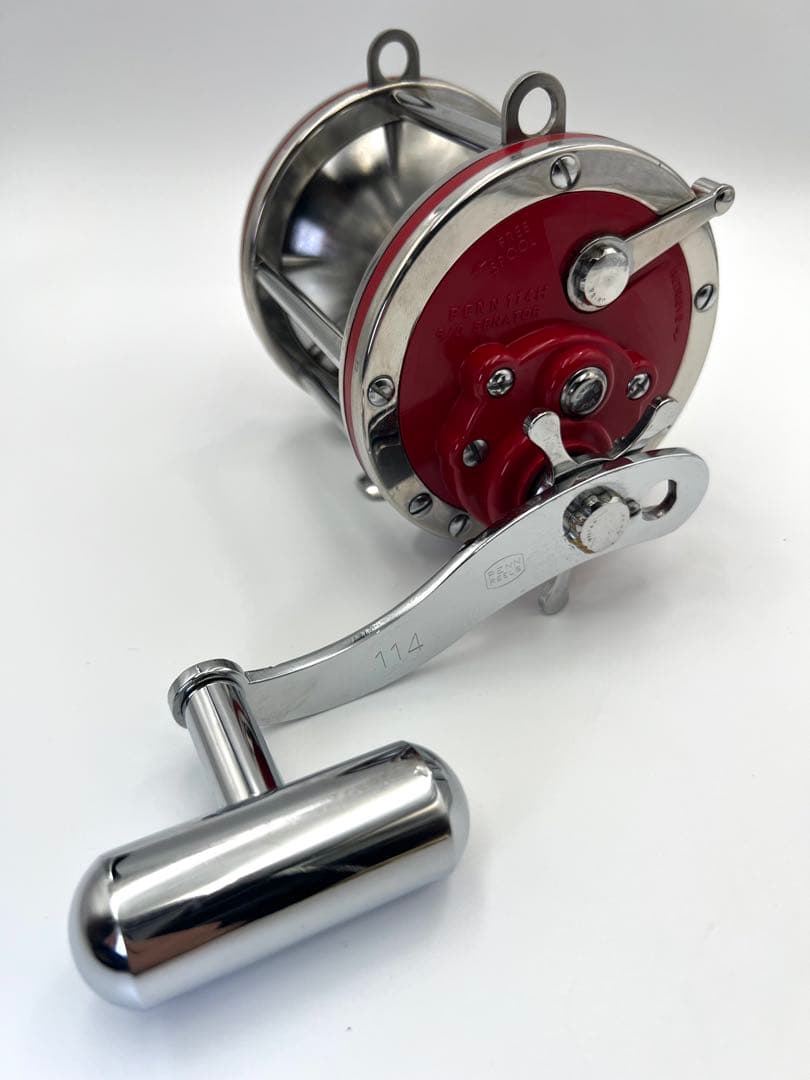 PENN 114H ペン セネター6/0ハイスピー 赤色 両軸リール