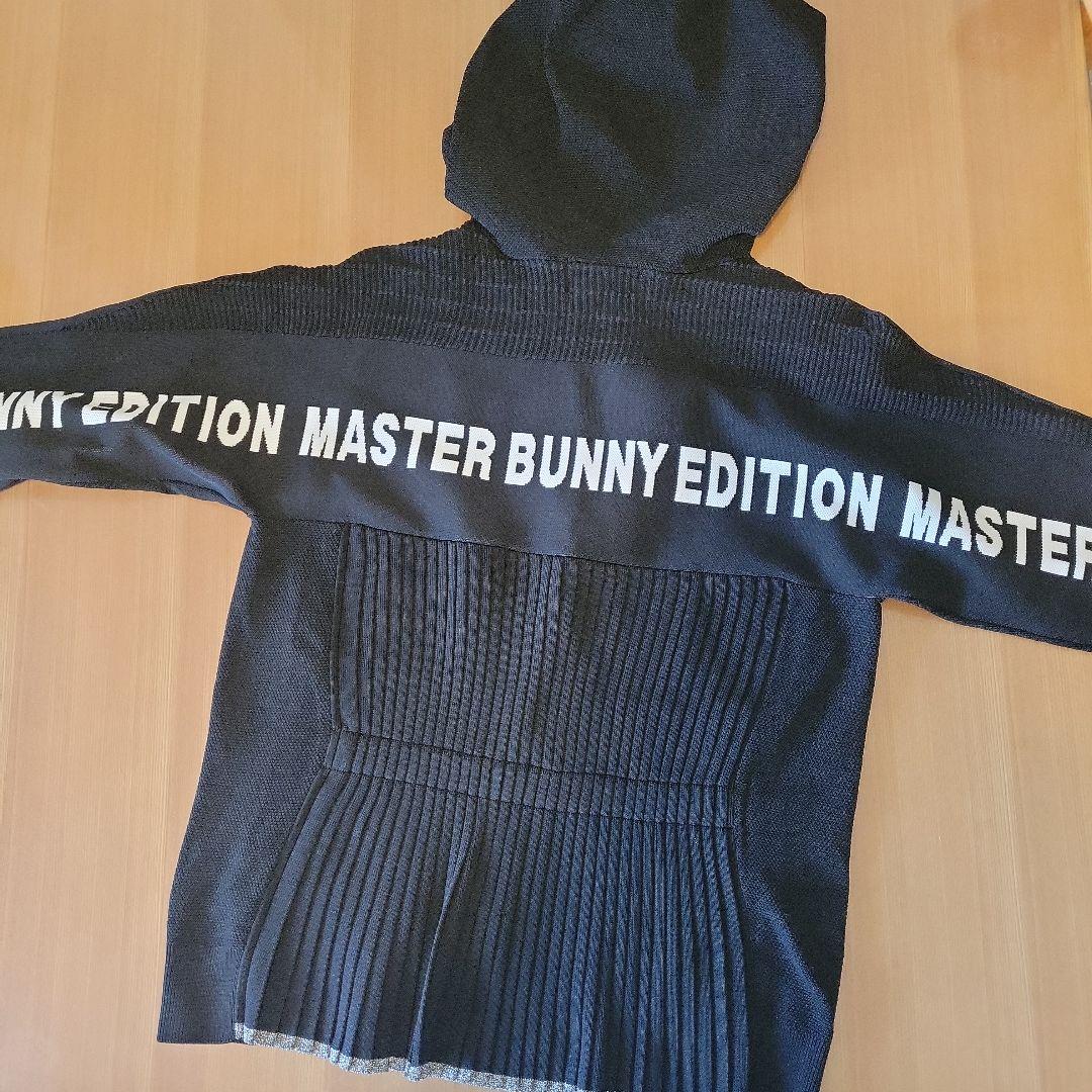 超美品❣️可愛い❤MASTER BUNNY ロゴテープニットジャケット☆