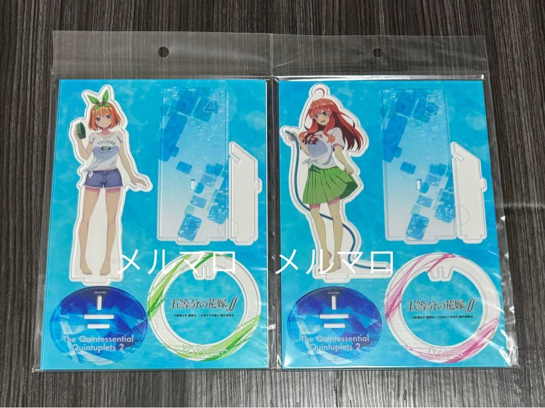 五等分の花嫁　アクリルスタンド プール掃除　アニメイト　一花二乃三玖四葉五月