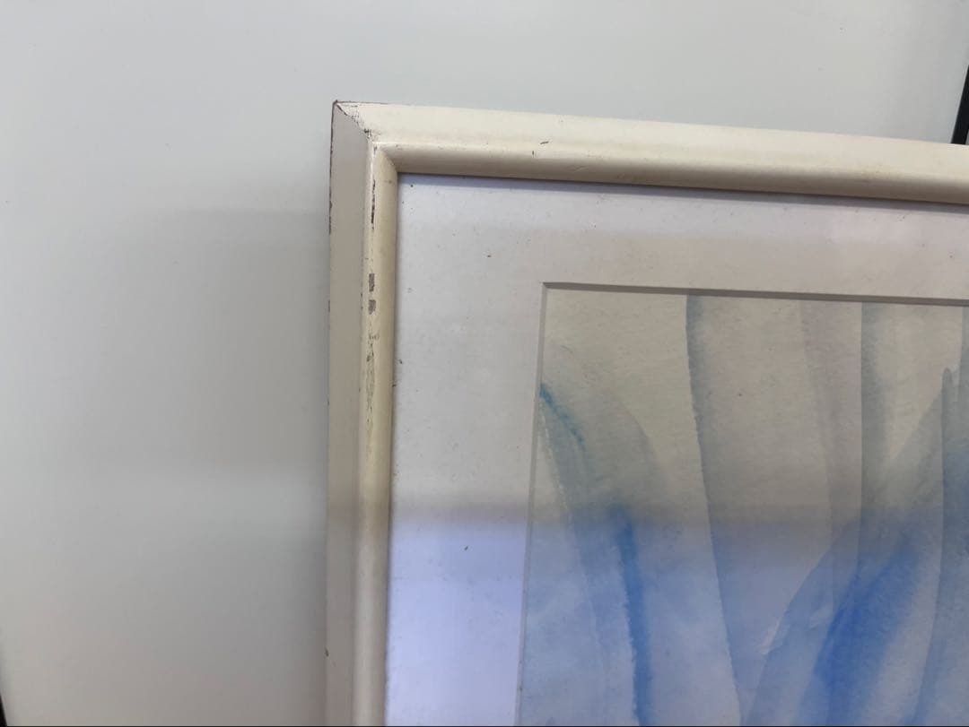 水彩画　NIICHINakamoto 絵画　額縁　インテリア　花と果物の絵