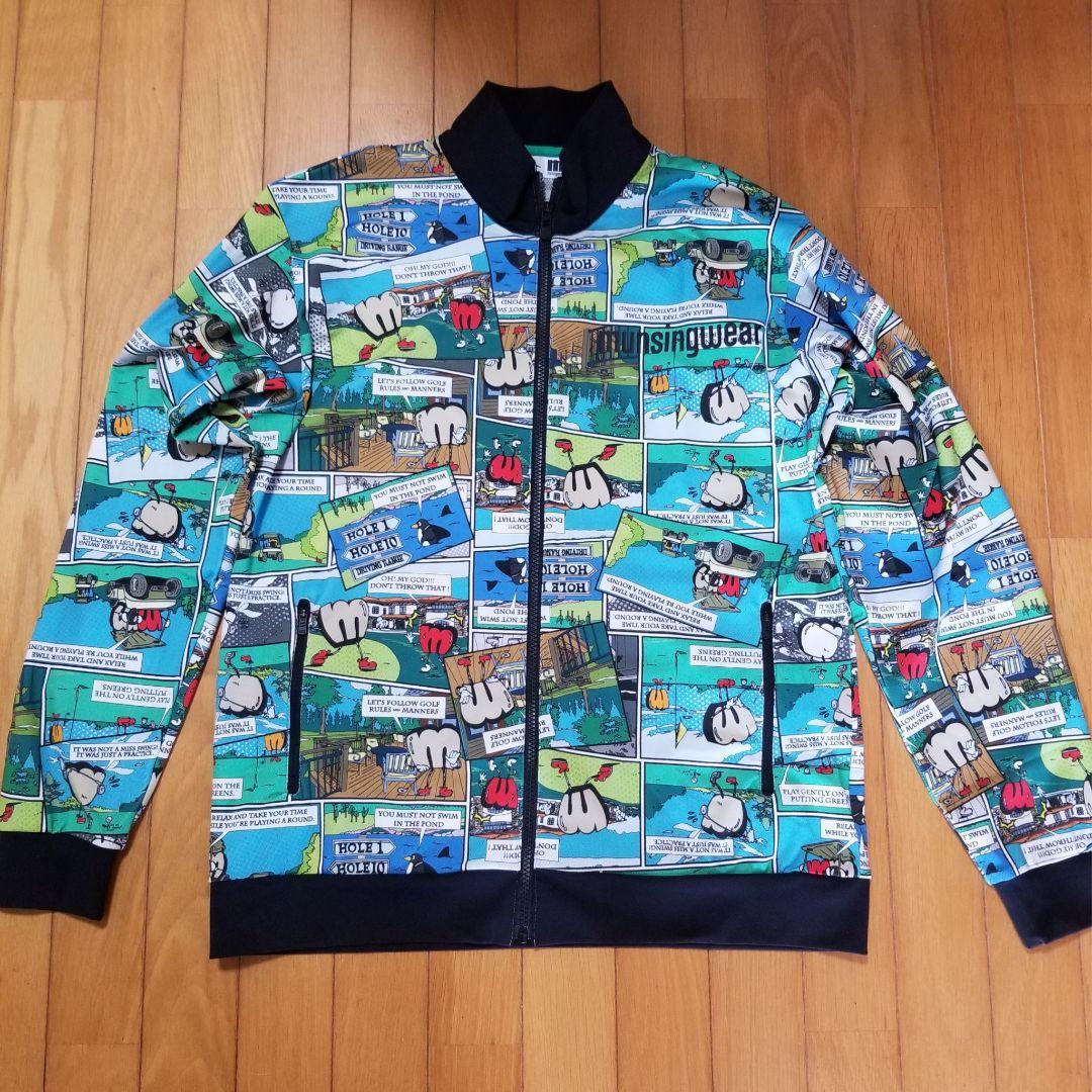 極美品　Munsingwearコミック柄アウタージャケット　LL