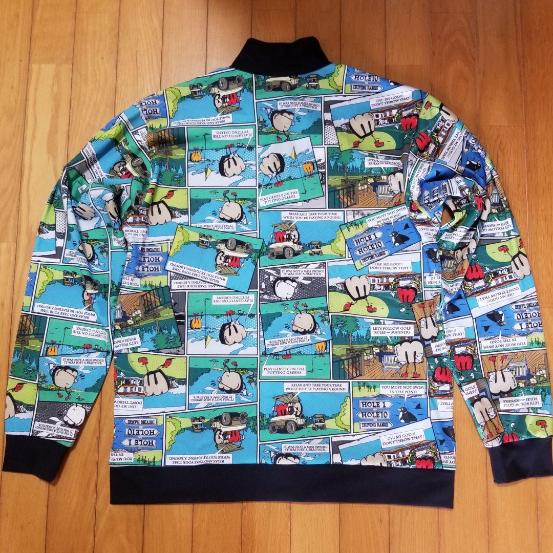 極美品　Munsingwearコミック柄アウタージャケット　LL