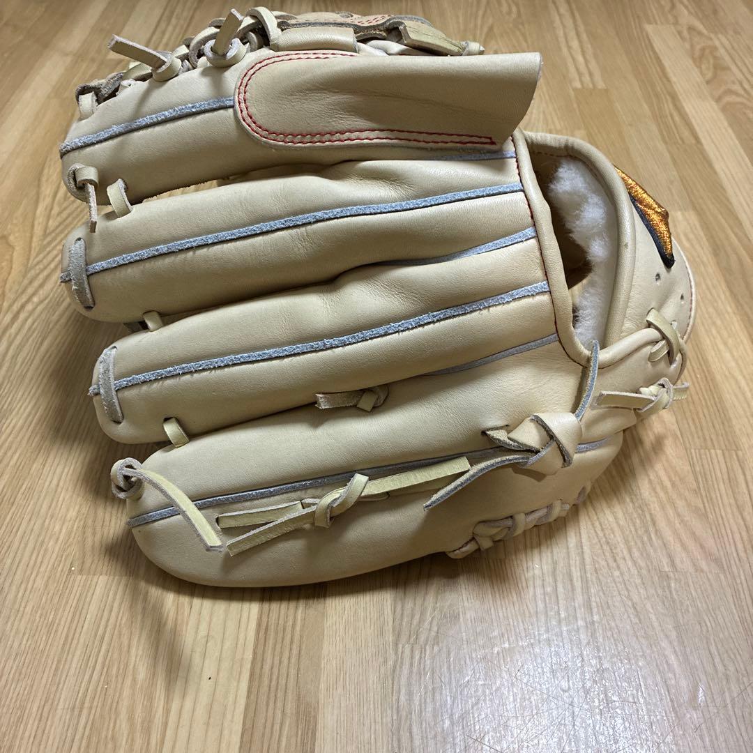 ミズノプロ 軟式 ピッチャー用グローブ キャメル 1回使用のみ