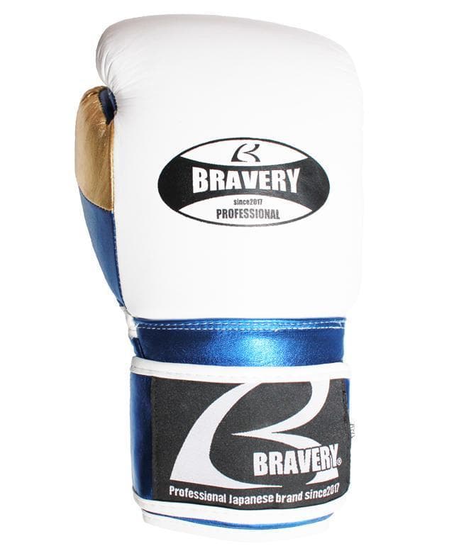 BRAVERY・ブレベリー　ボクシンググローブ　マジックテープ　メタリックブルー