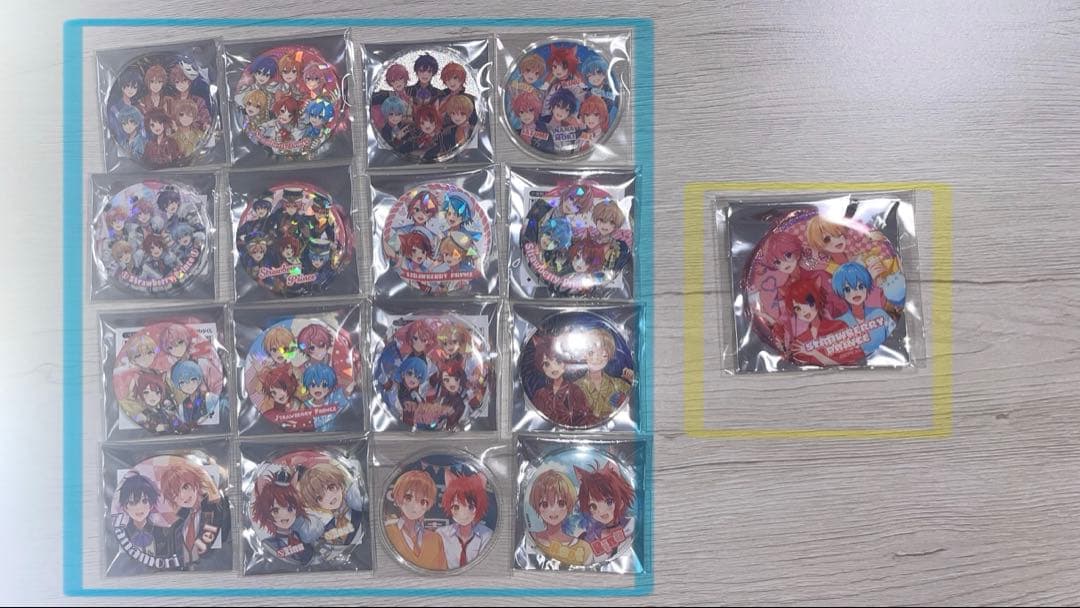 すとぷり　缶バッジまとめ売り　莉犬　さとみ　ジェル　るぅと　ななもり