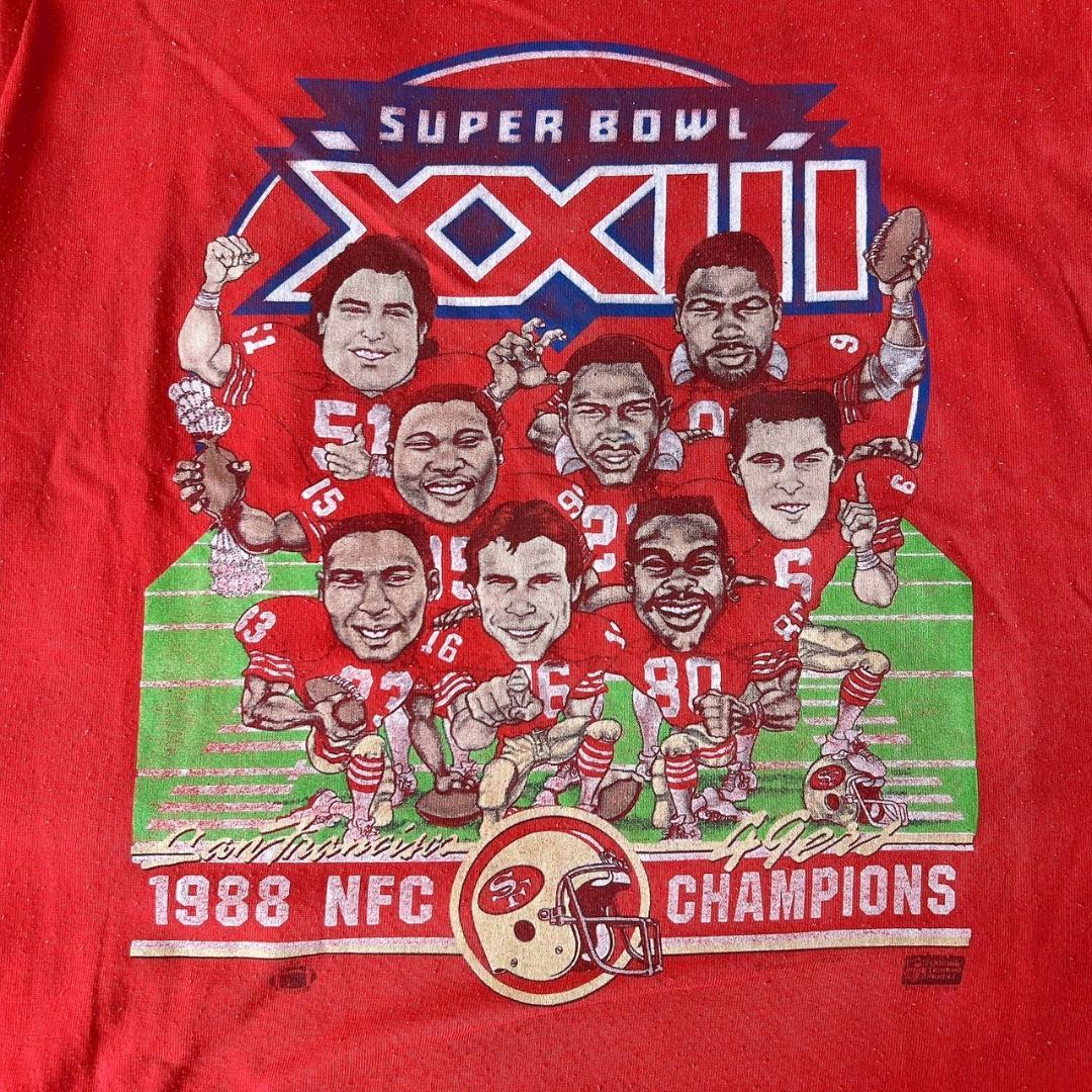 超激レア★1988 NFLスーパーボール サンフランシスコ49ERS TシャツM