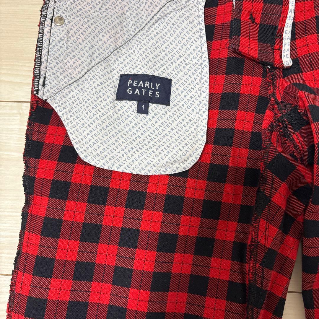 PEARLY GATES チェック柄パンツ 新品タグ付き