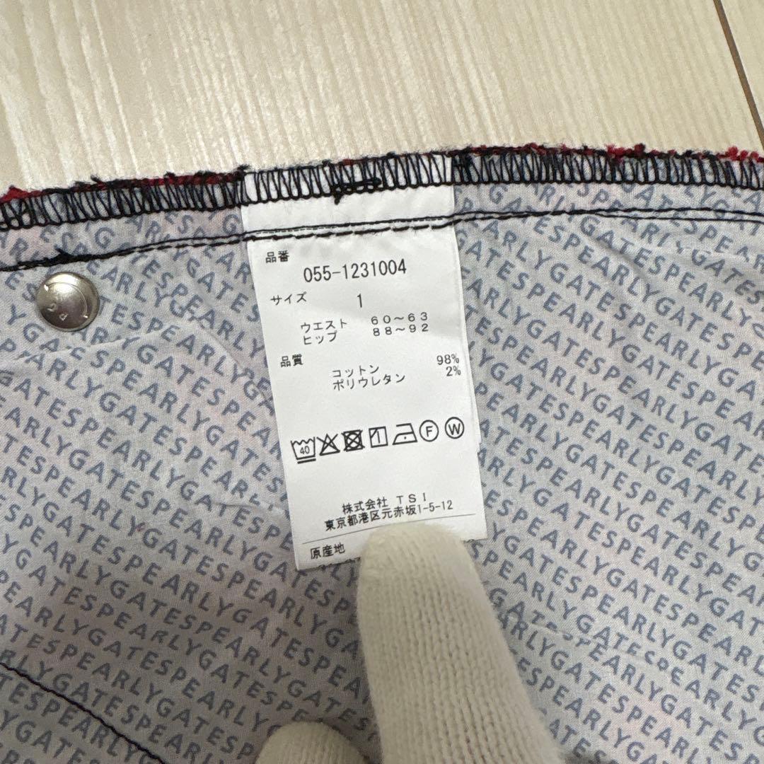 PEARLY GATES チェック柄パンツ 新品タグ付き