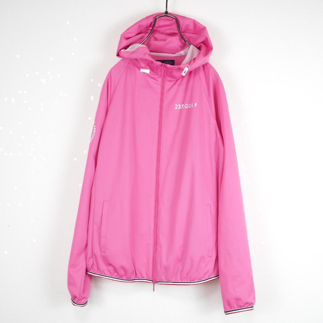 G491*23区ゴルフ ナイロン パーカー ピンク 1 M 軽量 春夏 撥水