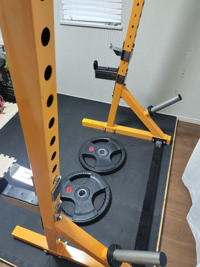 POWERTEC ハーフラック【25kgプレート×2枚付き】